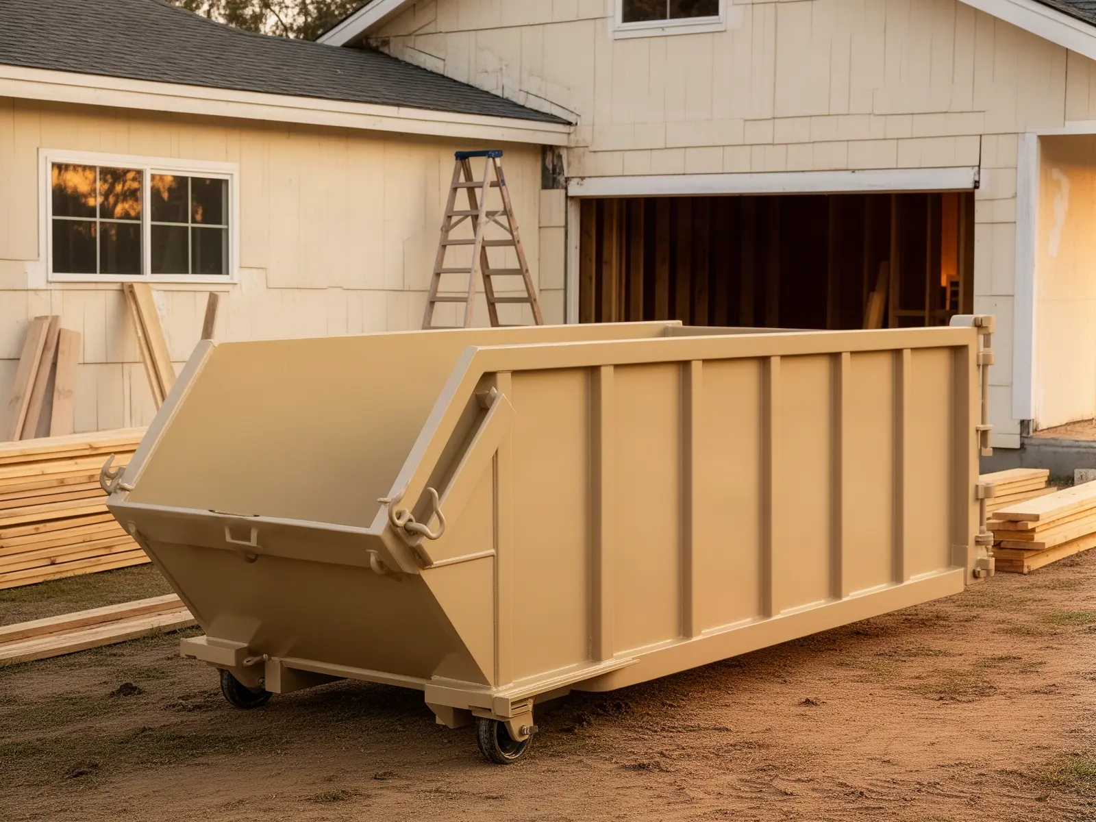Roll-off dumpster from Tar Heel Dumpster Rental in Wilmington, NC